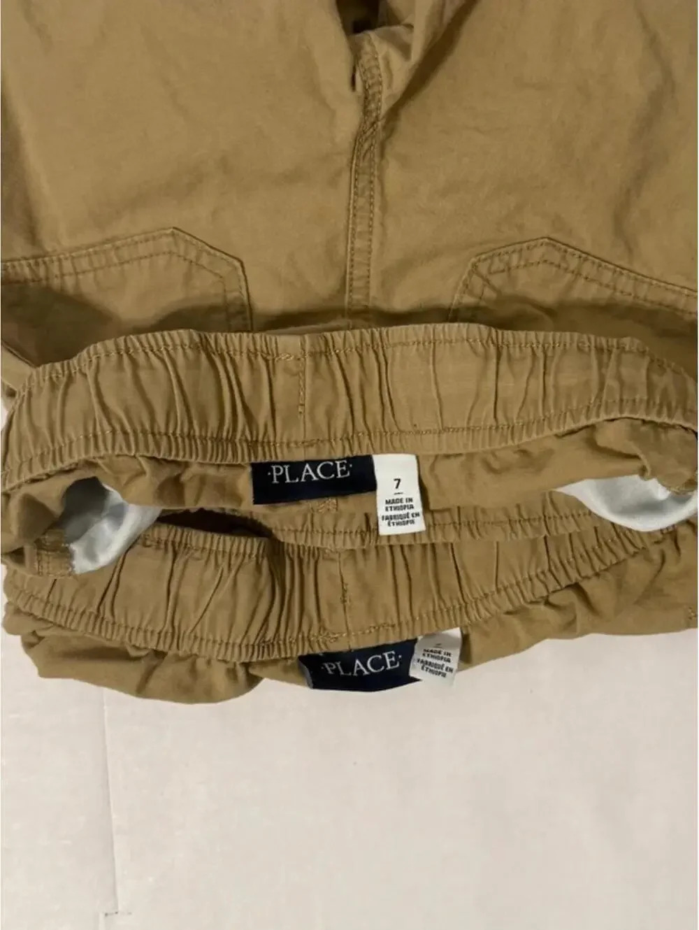 The Children's Place Boys Khaki Pull-On Shorts Bundle Size 7